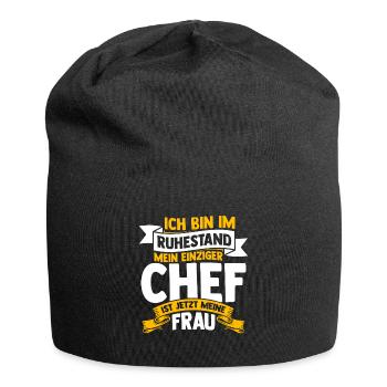 Lieblings Opa Ruhestand Rente Geschenk Opi Großvat - Jersey-Beanie - Schwarz - Vorne