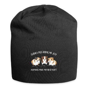 Rongeur Guinée Amoureux Guinée - Bonnet en jersey - noir - Devant