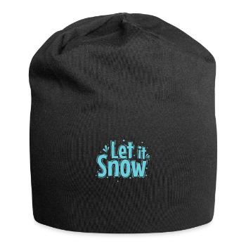 Let it Snow Saison hivernale Toboggan - Bonnet en jersey - noir - Devant