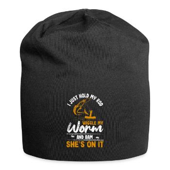 I just hold my rod, wiggle the worm - Jersey Beanie - black - Front