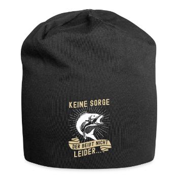 Angeln Fishing Fisher Angelrute Karpfen Rute Fisch - Jersey-Beanie - Schwarz - Vorne