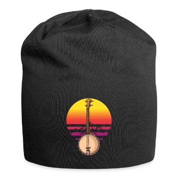 Banjo Shirts For Men Bluegrass Appalachia Folk - Jersey Beanie - black - Front