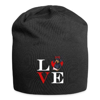 Dachshund Gift Dixie Viennese Doxie Dachshund - Jersey Beanie - black - Front