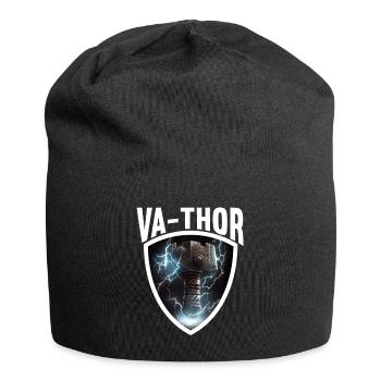 Papa Vathor Va Thor Vatertag Vatertagsgeschenk - Jersey-Beanie - Schwarz - Vorne