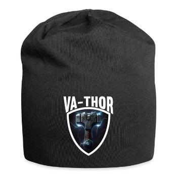 Papa Vathor Va Thor Vatertag Vatertagsgeschenk - Jersey-Beanie - Schwarz - Vorne