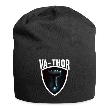 Papa Vathor Va Thor Vatertag Vatertagsgeschenk - Jersey-Beanie - Schwarz - Vorne
