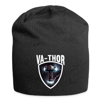 Papa Vathor Va Thor Vatertag Vatertagsgeschenk - Jersey-Beanie - Schwarz - Vorne