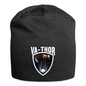 Papa Vathor Va Thor Vatertag Vatertagsgeschenk - Jersey-Beanie - Schwarz - Vorne