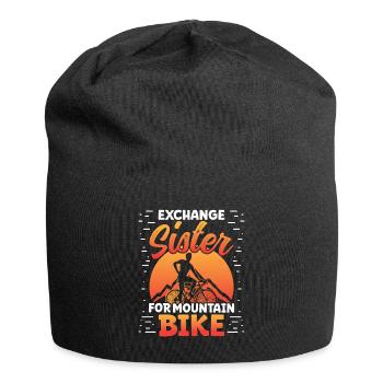 Sœur d’échange pour le vélo de montagne - Bonnet en jersey - noir - Devant
