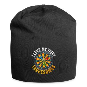 Retro dartboard Dartboard 180 for darts players - Jersey Beanie - black - Front