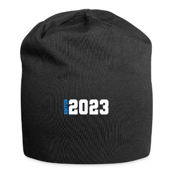 Abitur 2023 - Bestanden - Abi 23 - Abschluss - Jersey-Beanie - Schwarz - Vorne