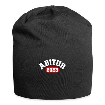 Abitur 2023 bestanden Abi Abiturient - Jersey-Beanie - Schwarz - Vorne