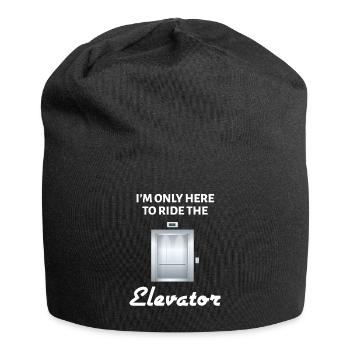 RIde The Elevator Aufzug Lift Fahrstuhl - Jersey Beanie - black - Front