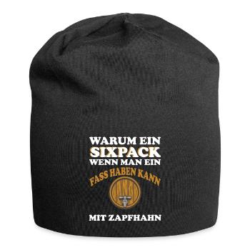 LUSTIGES BIER DESIGN I BAHRE I BIERTRINKER - Jersey-Beanie - Schwarz - Vorne