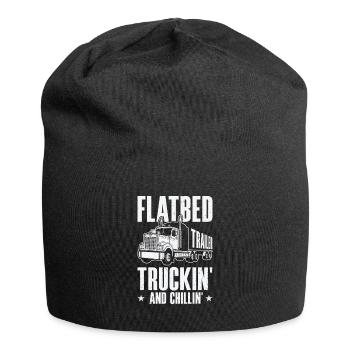 Pritschenwagenfahrer Lkw-Fahrer - Jersey-Beanie - Schwarz - Vorne