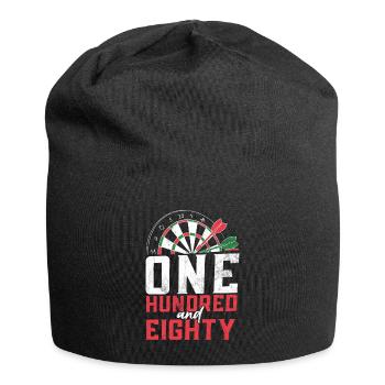 Retro dartboard Dartboard 180 for darts players - Jersey Beanie - black - Front