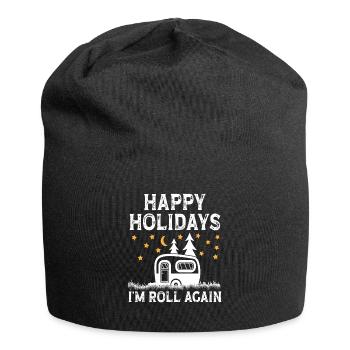 Holidays i'm roll again - Jersey-Beanie - Schwarz - Vorne