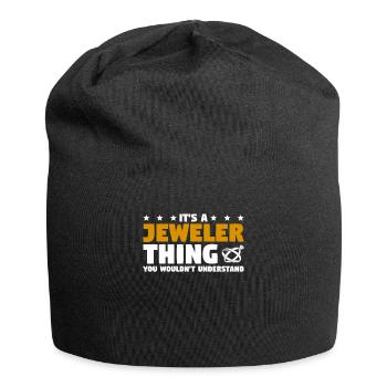 C’est une chose de bijoutier que vous ne comprendriez pas - Bonnet en jersey - noir - Devant