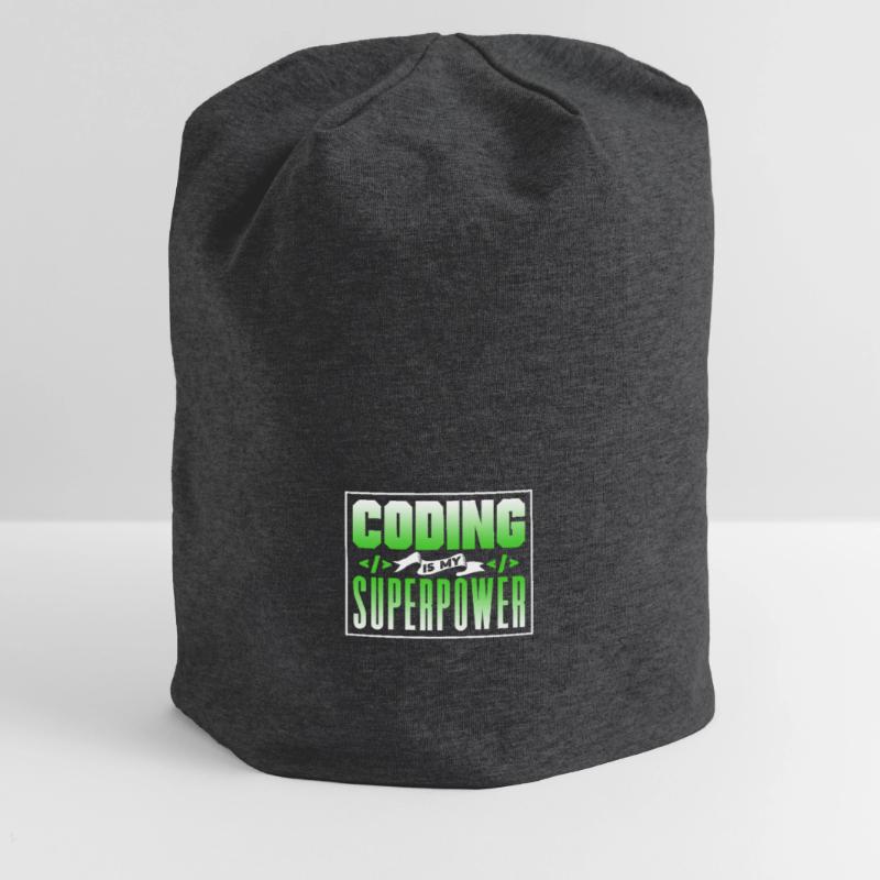 Coding is my superpower coder programmer Jersey Beanie