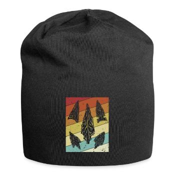 Retro Arrowhead Hunter Arrowhead Collecting - Jersey-Beanie - Schwarz - Vorne