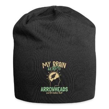 My Brain is 95% Arrowheads Arrowhead Hunter - Jersey-Beanie - Schwarz - Vorne