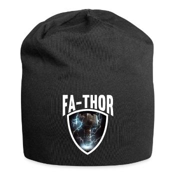 Papa Vathor Va Thor Fête des pères Fête des pères Cadeau de fête des pères - Bonnet en jersey - noir - Devant