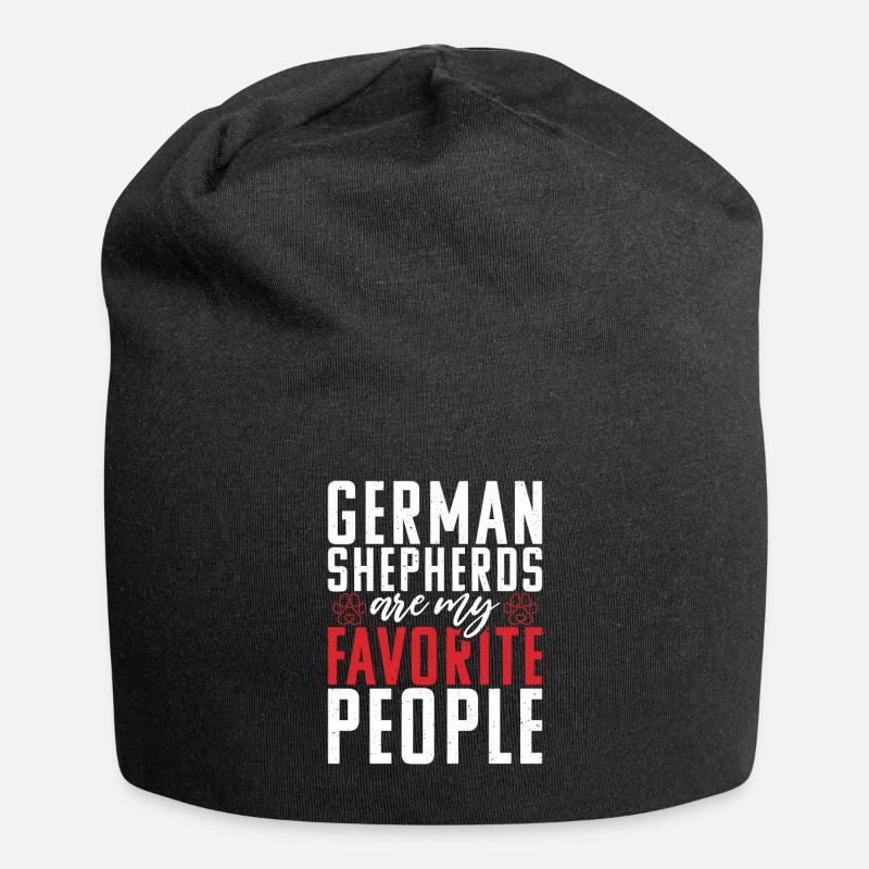 German Shepherd Gifts - Jersey Beanie - black