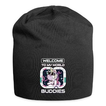 Welcome To My World VR Gaming Games - Jersey Beanie - black - Front