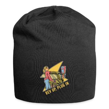 Elektrofahrzeug Elektroauto Rev Up Plug In - Jersey-Beanie - Schwarz - Vorne