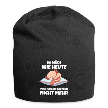 Positiv getestet für müden Koala - Jersey-Beanie - Schwarz - Vorne