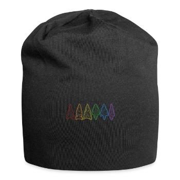 Pointes de flèches LGBT Conseils de chasse arc-en-ciel Pointes de flèches - Bonnet en jersey - noir - Devant