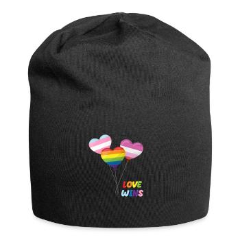 Fier LGBTQ. Déclaration - Bonnet en jersey - noir - Devant