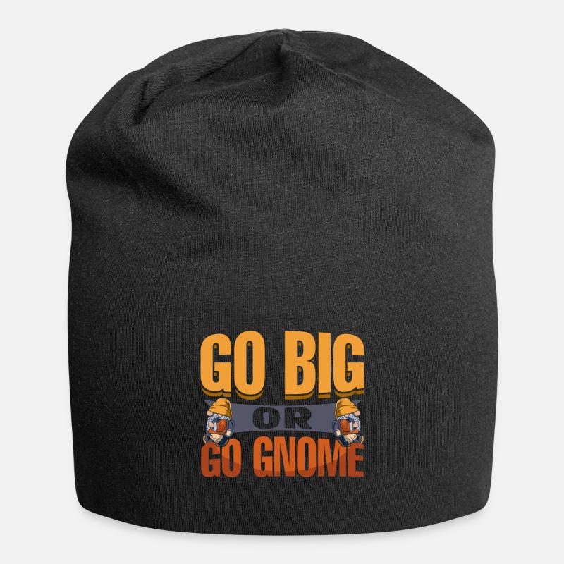 Gartenzwerg Garten - Jersey-Beanie - Schwarz