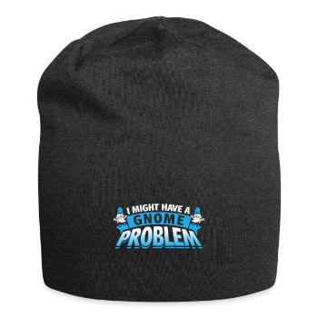 Garden Gnome Garden - Jersey Beanie - charcoal grey - Front