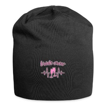 Team bride bride crew - Jersey Beanie - black - Front