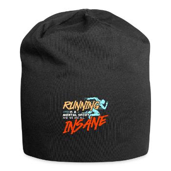 Running Is A Mental Sport Race XC Country Running - Jersey-Beanie - Schwarz - Vorne
