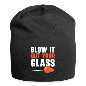 Blow it out of your glass blowpipe gaffer glassblowing - Jersey Beanie - black - Front