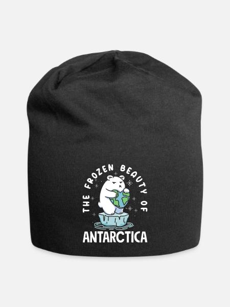 The frozen beauty of Antarctica Expedition - Jersey Beanie - black
