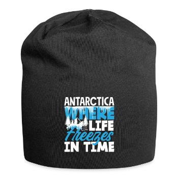 Antarctica where life freezes in time Expedition - Jersey-Beanie - Schwarz - Vorne