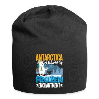 Antarctica a world of frozen enchantment - Jersey-Beanie - Schwarz - Vorne