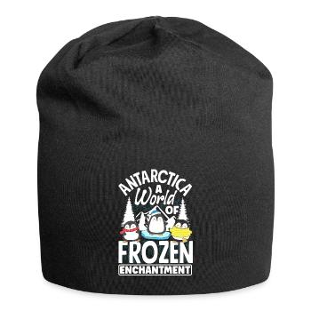 Antarctica a world of frozen enchantment - Jersey-Beanie - Schwarz - Vorne