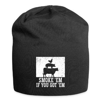 Smok 'em If You Got 'em Meat Saison des barbecues - Bonnet en jersey - noir - Devant