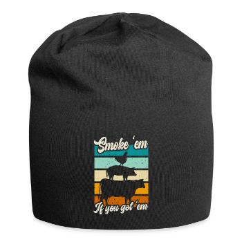 Smok 'em If You Got 'em Meat Saison des barbecues - Bonnet en jersey - noir - Devant