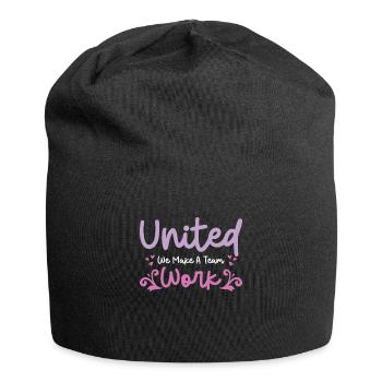Einigkeit unter den Mitarbeitern Büroarbeit - Jersey-Beanie - Schwarz - Vorne
