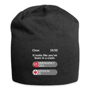Es sieht so aus, als hättest du einen Unfall gehabt - Meme - Jersey-Beanie - Schwarz - Vorne