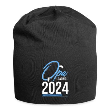 Opa Loading 2024 Babyankündigung Geburt Familienop - Jersey-Beanie - Schwarz - Vorne