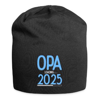Opa Loading 2025 Babyankündigung Geburt Schwangers - Jersey-Beanie - Schwarz - Vorne