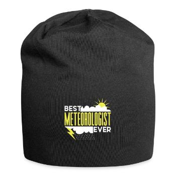 Meilleur météorologue de tous les temps profession de météorologue - Bonnet en jersey - noir - Devant