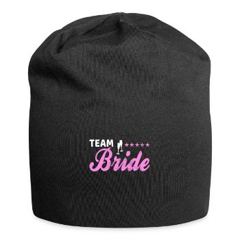 team bride Team Braut - Jersey-Beanie - Schwarz - Vorne