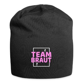 Épouse de l’équipe - Bonnet en jersey - noir - Devant